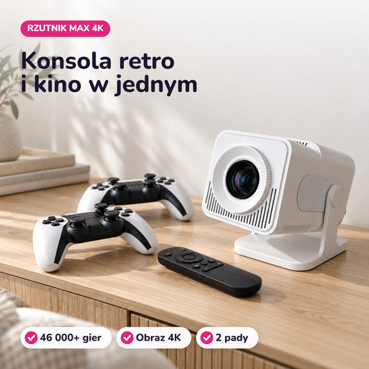Rzutnik MAX 4K – rzutnik z grami retro